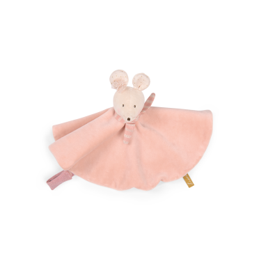 Doudou souris rose 