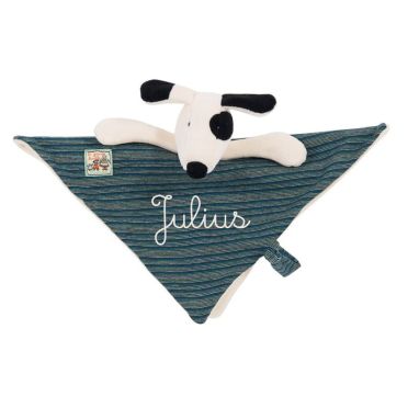 Doudou bleu Julius le chien